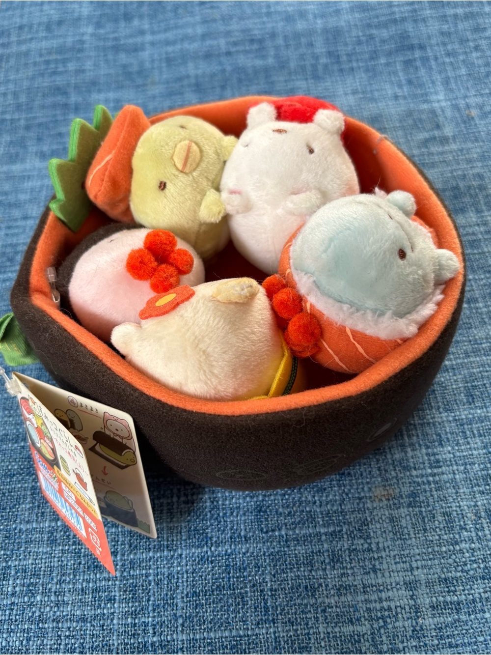 San-X Sumikko Gurashi Sushi Barrel kawaii Plush Limited Edition New Attached